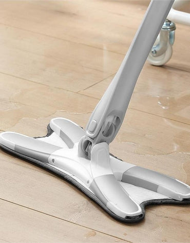 X-Type Aurora Twist Mop with Stainless Steel Rod Handle for Cleaning