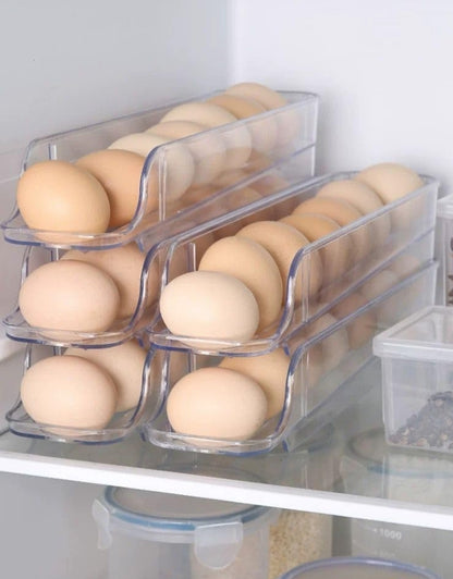 Rolling EGG Box Stacke Storage Fully Utilize Vertical Space 2 PCS