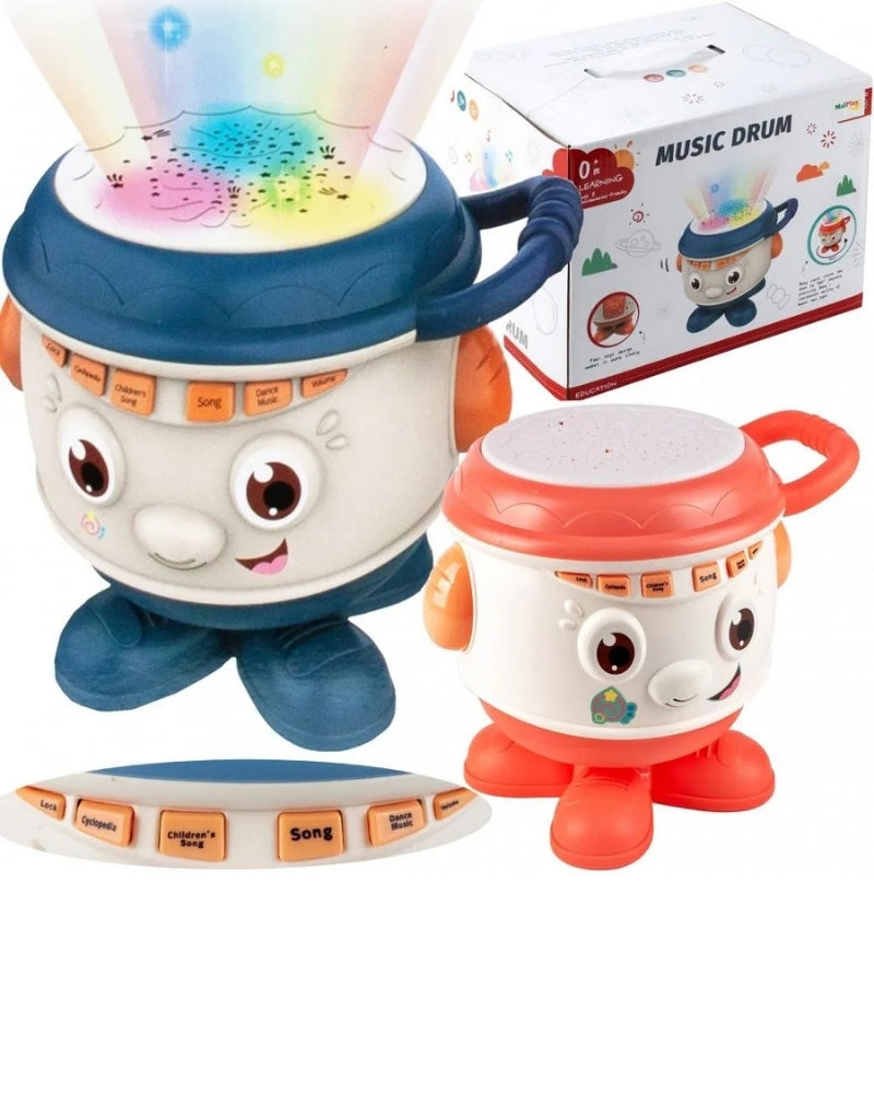 Interactive Musical Drum Rotating Percussion for Children