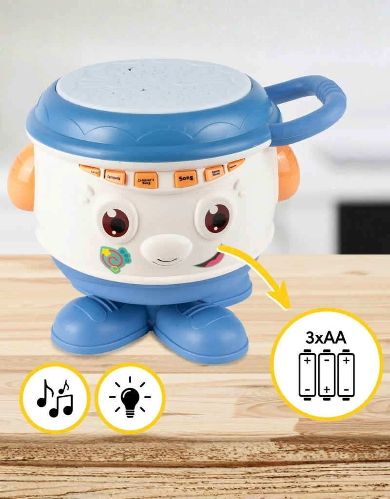 Interactive Musical Drum Rotating Percussion for Children