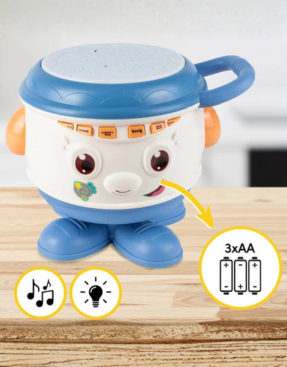 Interactive Musical Drum Rotating Percussion for Children