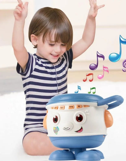 Interactive Musical Drum Rotating Percussion for Children