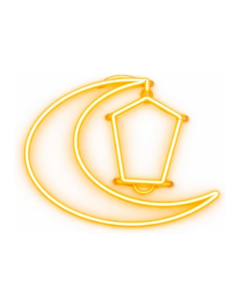 Crescent Decoration with Light Up Lantern Different Size