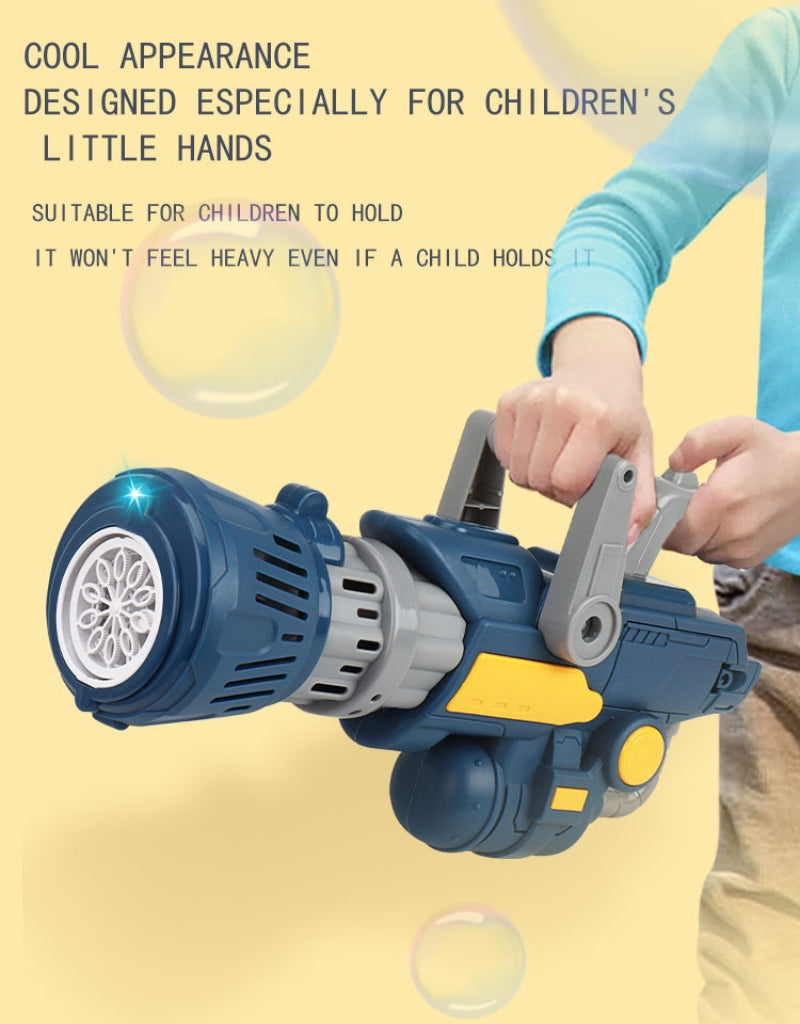 Gatling Electric Bubble Blower Machine Gun