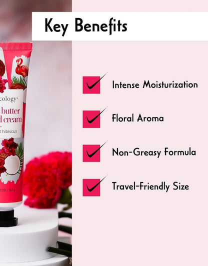 𝗕𝗼𝗱𝘆𝗰𝗼𝗹𝗼𝗴𝘆 Coconut Hibiscus Shea Butter Hand Cream 56 G