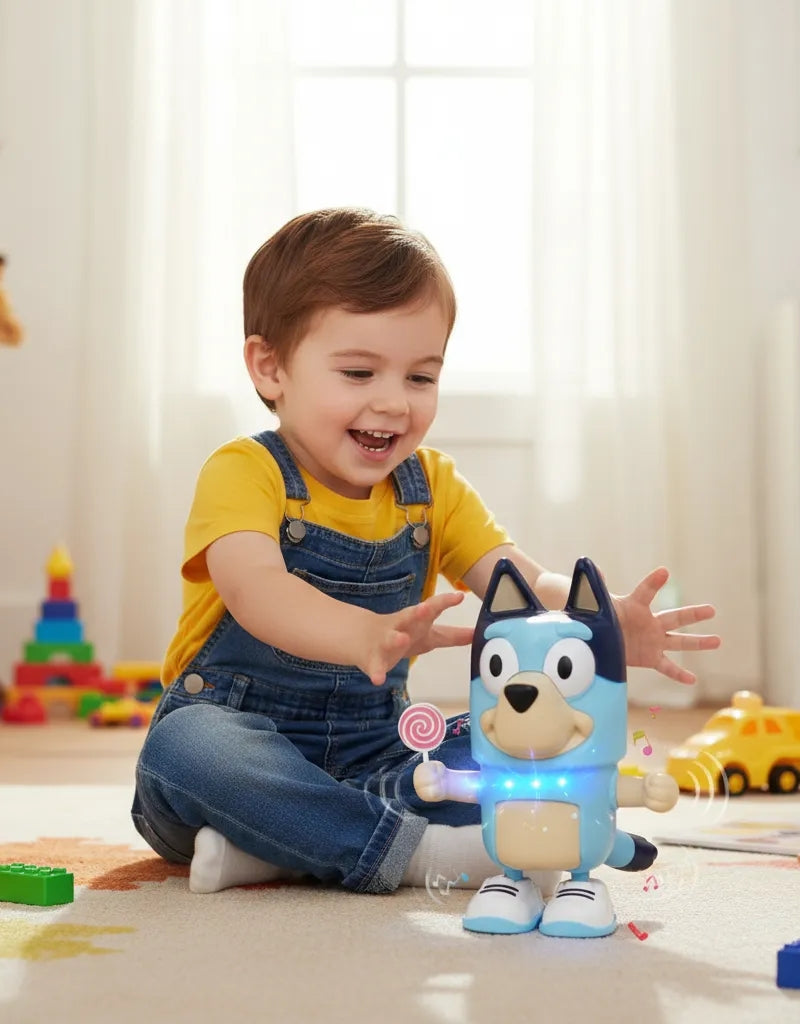 Bluey Action Figure Dance Super Hero Robot Toy