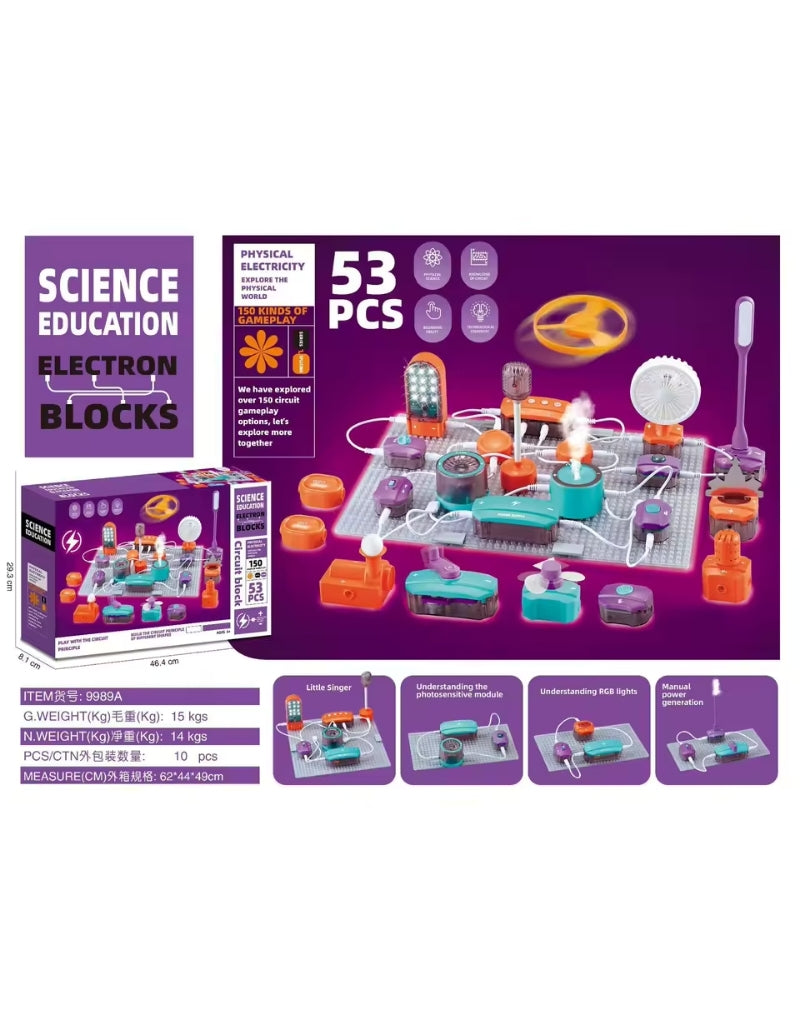 Children's Science Experiment Physics Circuit Experiment Building Blocks Assembly