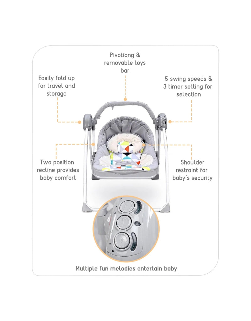 Safe Intelligence Remote Control  Rocking Chair For Baby