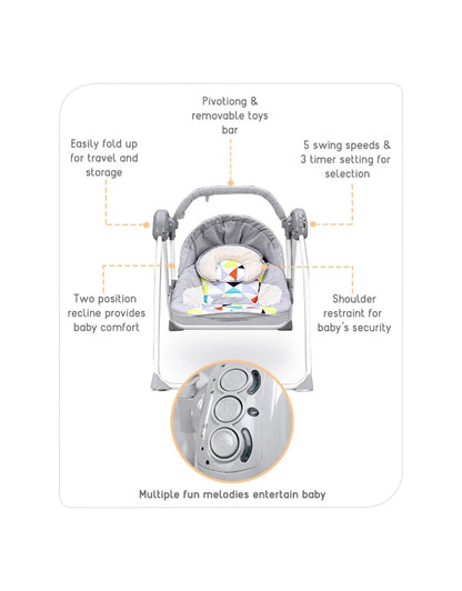 Safe Intelligence Remote Control  Rocking Chair For Baby