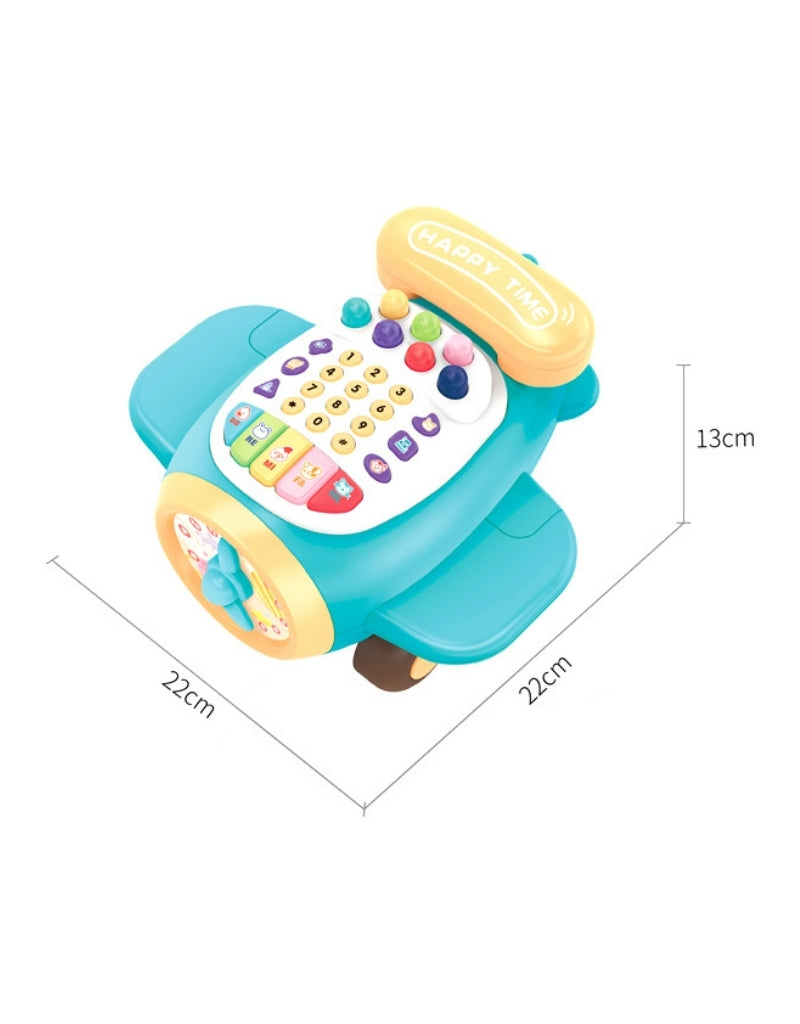 Mappy Interactive Toy With Airplane Sounds Turquoise