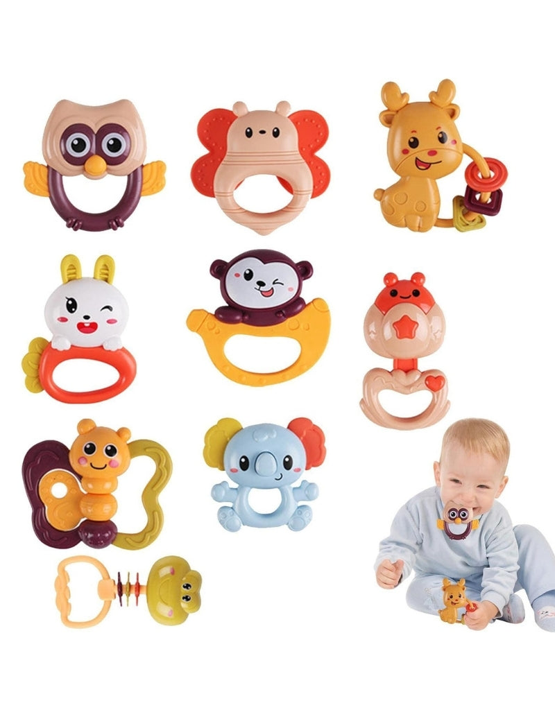 Monkey Grab Shake Rattle Baby Rattles Toys Set