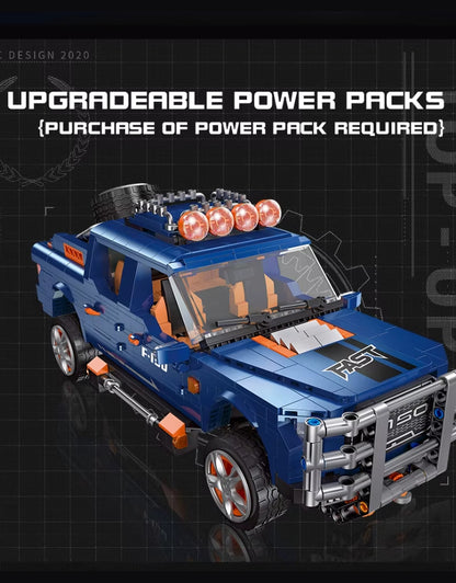 Jie Star F150 building block truck with upgradeable power packs and realistic design