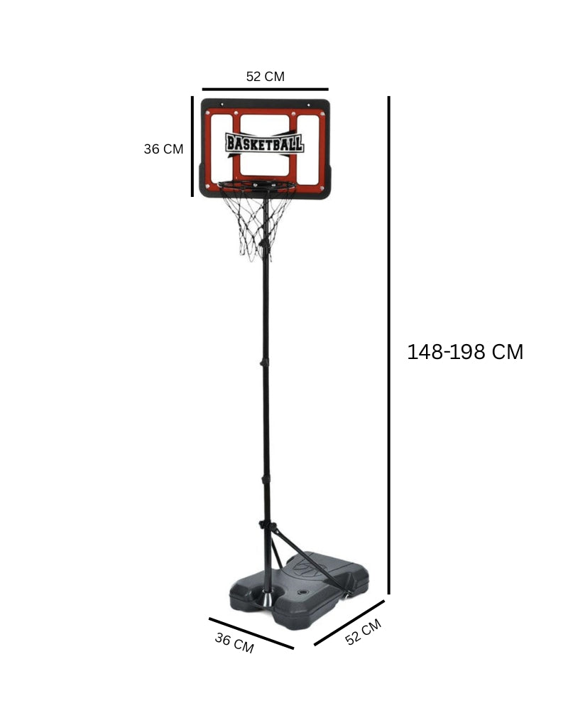 Adjustable Height Basketball Toy with Stand 148-198 CM