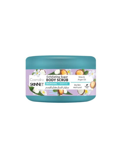 𝗖𝗼𝘀𝗺𝗮𝗹𝗶𝗻𝗲 Skinnet Nourishing Sugar Body Scrub Jar 250 ML