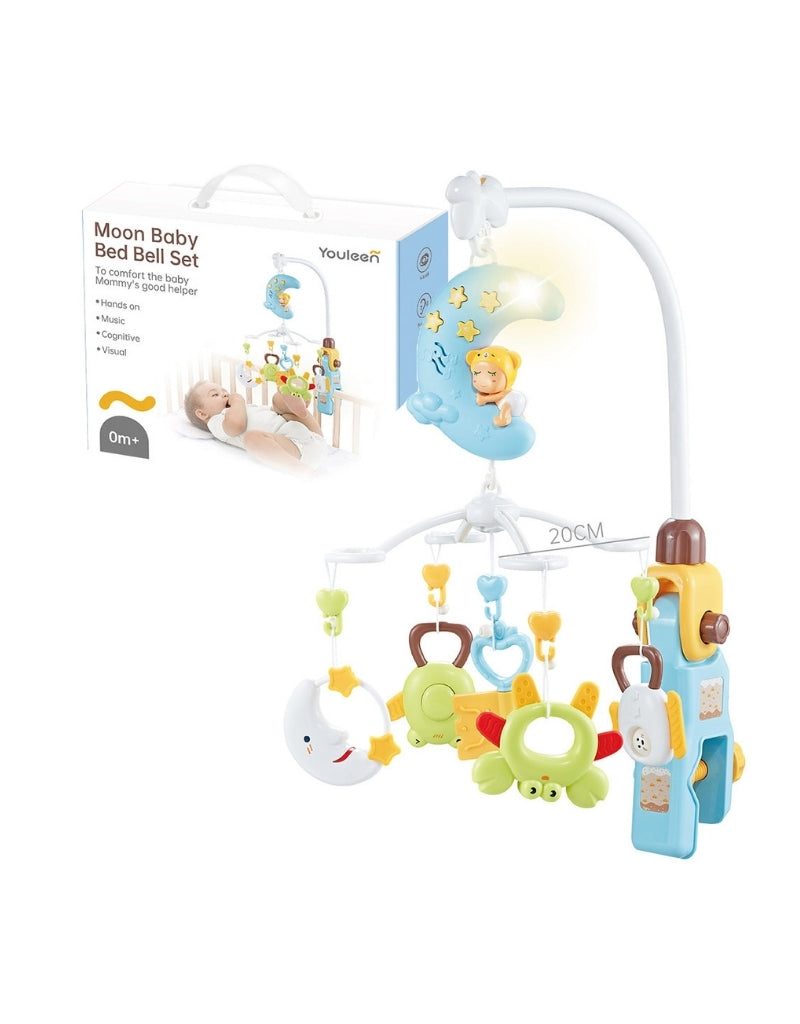 Musical Carousel Moon Baby Bed Bell Set