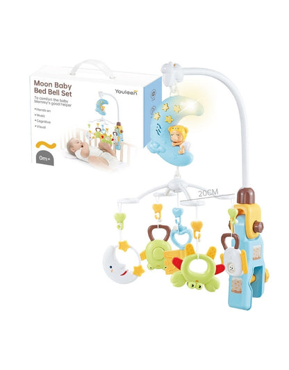 Musical Carousel Moon Baby Bed Bell Set