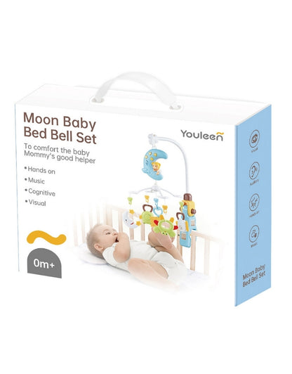 Musical Carousel Moon Baby Bed Bell Set