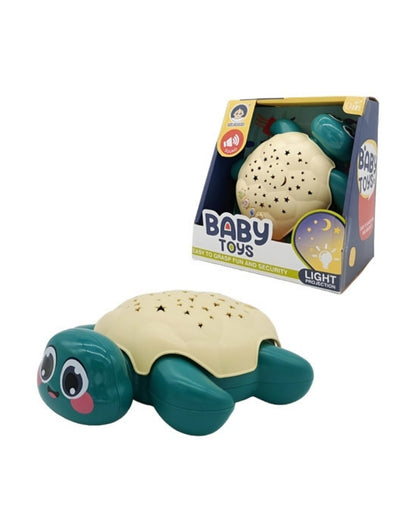 Musical Turtle Projector Toy for Kids with Light and Sound