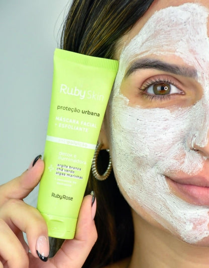 𝗥𝘂𝗯𝘆 𝗥𝗼𝘀𝗲 Facial Exfoliating Mask Cream 50 G