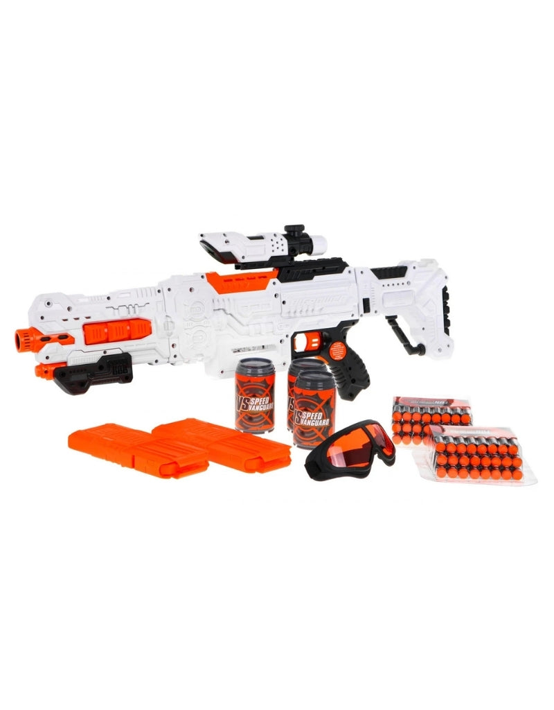 Electric Gun For Children Set With 2 Magazines And 48 Soft Shells