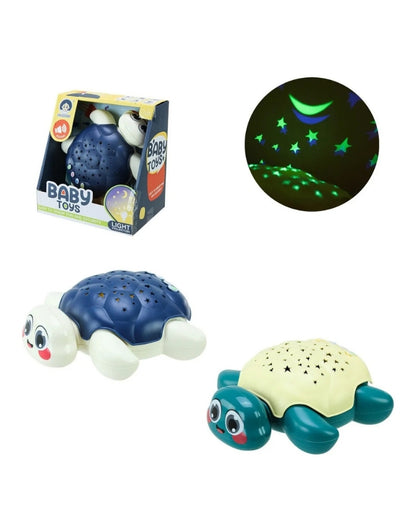 Musical Turtle Projector Toy for Kids with Light and Sound
