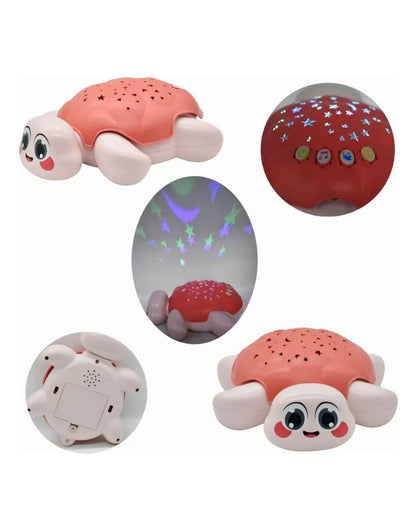 Musical Turtle Projector Toy for Kids with Light and Sound