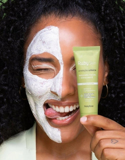 𝗥𝘂𝗯𝘆 𝗥𝗼𝘀𝗲 Facial Exfoliating Mask Cream 50 G