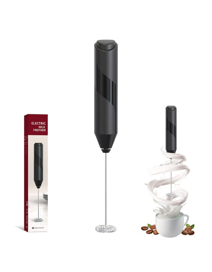 Electric Milk Frother Handheld Stainless Steel Mini Foam Maker