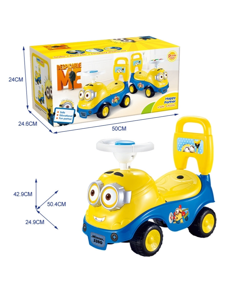 Baybee Minion Race Kids Ride On Push Car for Toddlers