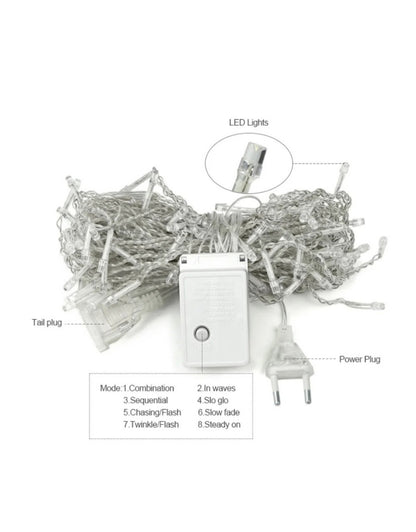 Light Up String RGB & Yellow Color Decorative Holiday Lights