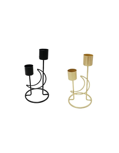 Metal Candlestick Desktop Pillar Candle Holder