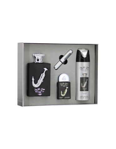 𝗟𝗮𝘁𝘁𝗮𝗳𝗮 Pride Ishq Al Shuyukh Silver 3-Piece Gift Sets