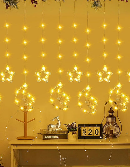 Ramadan Decorative Fairy LED Moon & Stars Lights