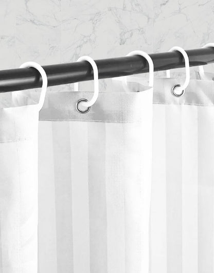 Waterproof Fabric Farmhouse Modern Squared Shower Curtains