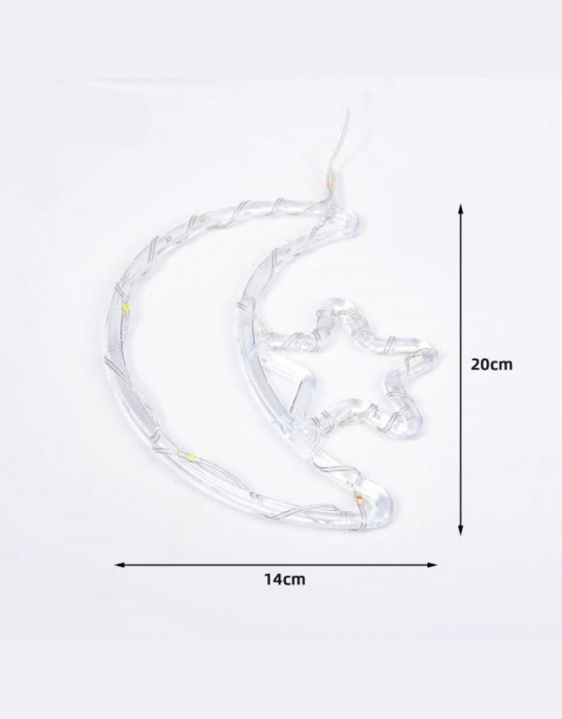 Ramadan Decorative Fairy LED Moon & Stars Lights
