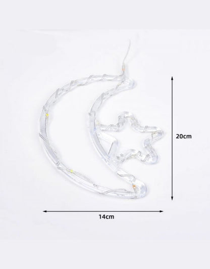 Ramadan Decorative Fairy LED Moon & Stars Lights