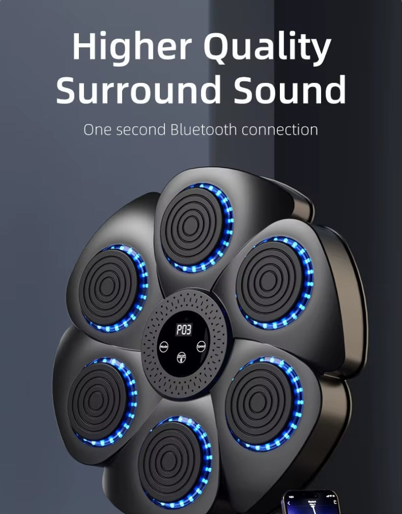 Home Boxing Equipment Adjustable Smart Boxing Wall Pad LED Music Rhythm Boxing
