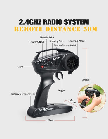 RC Cars RC Crawler 110 Scale RTR Remote Control Car 4WD 2.4GHz