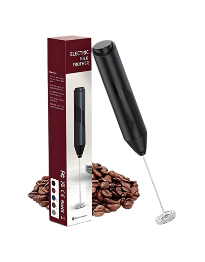 Electric Milk Frother Handheld Stainless Steel Mini Foam Maker