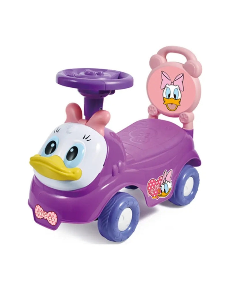Daisy Duck Cartoon Baby Ride on Cars with Music Horn
