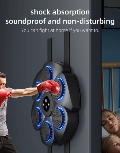 Home Boxing Equipment Adjustable Smart Boxing Wall Pad LED Music Rhythm Boxing