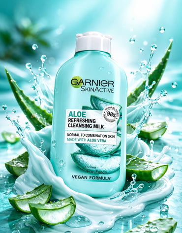 𝗚𝗮𝗿𝗻𝗶𝗲𝗿 Aloe Vera Extract Natural Cleansing Milk 200 ML