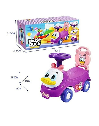 Daisy Duck Cartoon Baby Ride on Cars with Music Horn