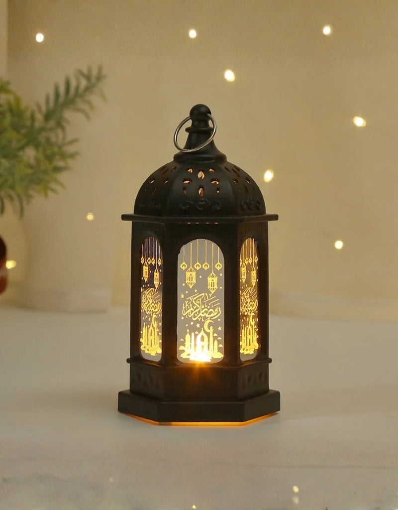 Ramadan Black & White Lantern Decorative Lights
