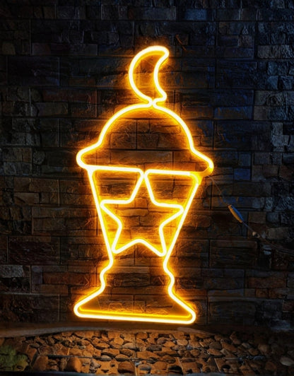 LED Star Inside Lantern Warm White Color