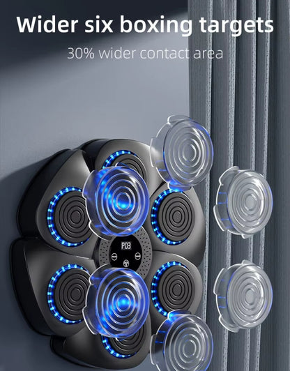 Home Boxing Equipment Adjustable Smart Boxing Wall Pad LED Music Rhythm Boxing