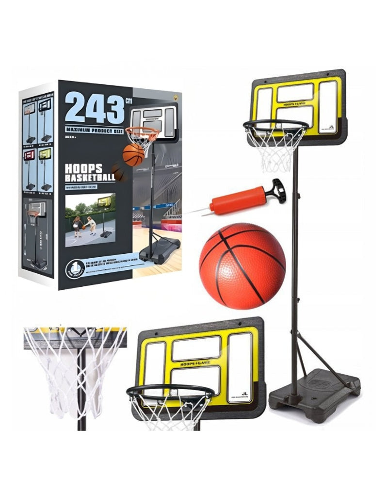 Hoops Adjustable Portable Basketball Hoop 243 CM for Indoor & Outdoor Use