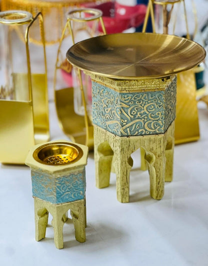 Traditional Wooden Incense Burner For Ramadan