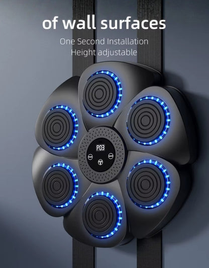 Home Boxing Equipment Adjustable Smart Boxing Wall Pad LED Music Rhythm Boxing