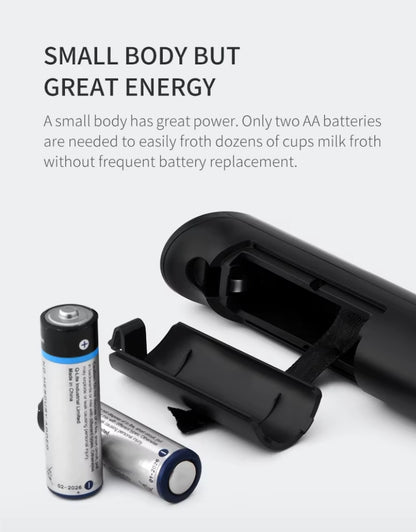 Electric Milk Frother Handheld Stainless Steel Mini Foam Maker